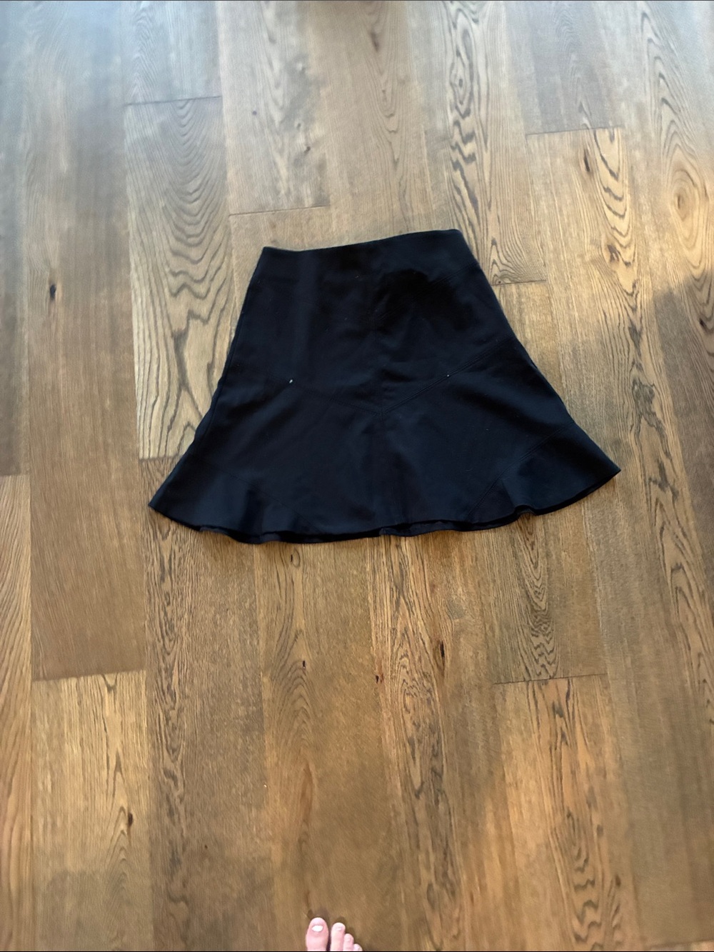 LOFT Black Circle Skirt - Flared A-Line Style